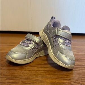 Stride Rite Kids Purple & Silver Sneakers